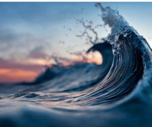Sea waves that symbolise change
